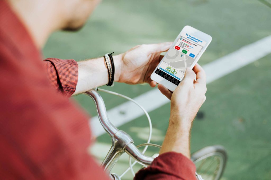 Grace à l'application KeepMyBike, géo localise une place sécurisée